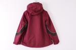 Burgundy Womens Outdoor Waterproof Jacket Windproof Cool Design