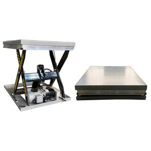 Wholesale 4000kg Single Scissor Platform Lift Table Max Height 1400mm from china suppliers