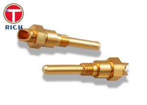 Wholesale OEM CNC Brass Parts For Copper Fiber Optic AC / DC Pin Metal Processing from china suppliers