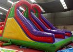 Colorful Giant Inflatable Obstacle Course Bouncer For Sport Filed