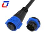 9 Pin Male Female Waterproof Data Connector Push Lock Outdoor Lighting