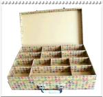 Jewellery &Trinket Box kraft paper 2 tier suitcase with handle