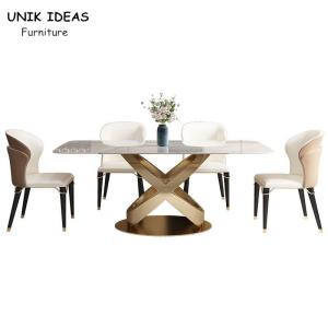 Wholesale Slate Rectangular Luxury Dining Table And Chairs 40mm Thickness Home Furniture from china suppliers