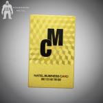 Metal Card Factory Supply Custom Logo Gun Plated Stainless Steel Metal Business