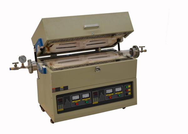Double Heating Zone High Temperature Vacuum Furnace Programmable Powder