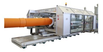 Closed Loop Water Cooling Corrugated Pipe Machine Double Wall Drain Pipe Making Machine