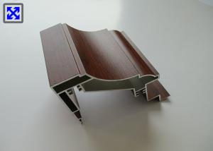 Wholesale Mahogany Wooden Grain Transfer Aluminum Door Profiles For Door Cover from china suppliers