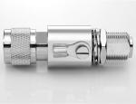 N Male To Female Bulkhead Rf Lightling Arrestor With Flange For Buildings 350V /