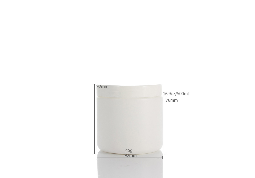 500ml PE White Hair Mask Bottle Conditioner With Screw Cap