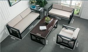 Wholesale Durable Fabric Office Furniture Sofa With Stainless Steel Legs For Rest Area from china suppliers