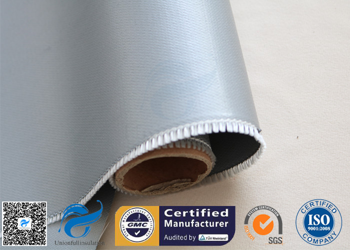 Oil Pipeline Insulation Silicone Coated Fiberglass Fabric Material 0.4 MM Thickness