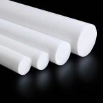 Extruded Pure White PTFE Rods Customized Size Corrosion Resistant