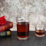 Unique Design Liquor Glass Bottles for Alcoholic Beverages Whisky Brandy Rum Gin