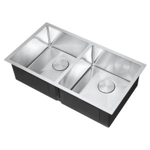 Wholesale High Quality Under mount Rectangular Double Bowls Stainless Steel Sinks Kitchen Sinks from china suppliers