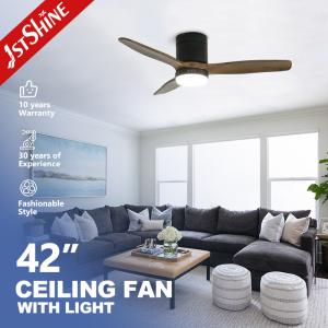 Wholesale Customized 42 inches Ceiling Fan with Light 1stshine Solid Wood Blades OEM from china suppliers