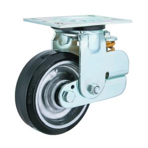 Wholesale 6 Inch Rubber / Polyurethane Rotating Wheel Shock Absorption Castors for Heavy Loads from china suppliers