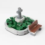 MOC bricks flower bed for city construction decoration public park building