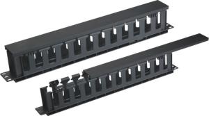 Wholesale 19 Inch Network Rack Cable Management 1u With 13 Plastic Ring Yh4037 from china suppliers