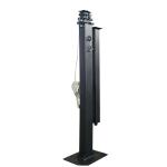 Portable Solar Powered CCTV Trailer Manual Telescopic Mast 20ft 23ft
