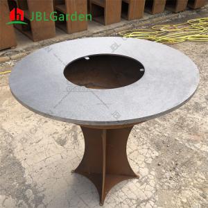 Wholesale Portable Outdoor Rust Corten Steel Bbq Pit Customized from china suppliers