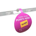 CMYK Plastic Retail Shelf Wobblers Advertising Shelf Display Wobbler PVC Swing