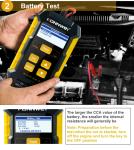 2.0in LCD Konnwei KW510 Car Battery Tester 80W CCA Backlit Screen