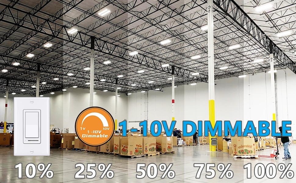 Dimmable 400W LED Linear Highbay Light 5000K CRI Suspended Installation 13000lm