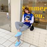 Wear Resistant Casual Athletic Shoes Shock Absorbing Thick Sole Running Shoes