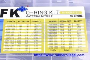 Wholesale 435pcs NBR90 Oring Searies Box Repair Seal 30 Sizes Oring Kit Set For Komatsu Excavator from china suppliers