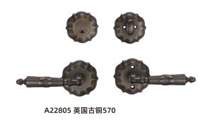 Wholesale Polished Brass American Door Handles Locking Door Handle Set from china suppliers