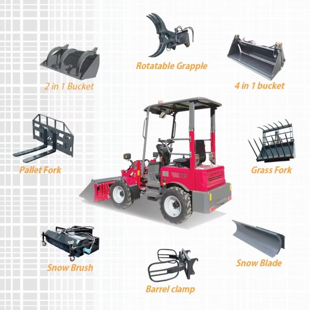 Chinese Loader Machine High Quality Battery Powered Electric Small Wheel Loader