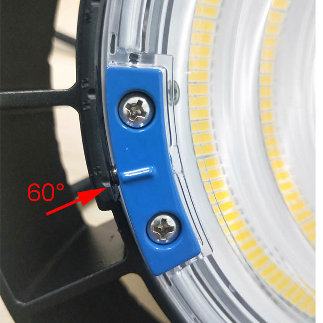 150w High Bay Led Lights 60° 90° 105° Adjustable Angle Multiple Installation