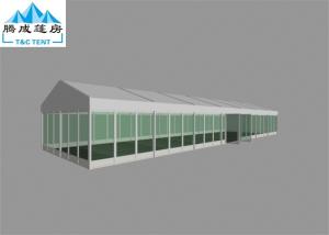 Wholesale 6X21M Outside Aluminum Frame Marquee Clear PVC Tent With Glass Wall Decorations from china suppliers