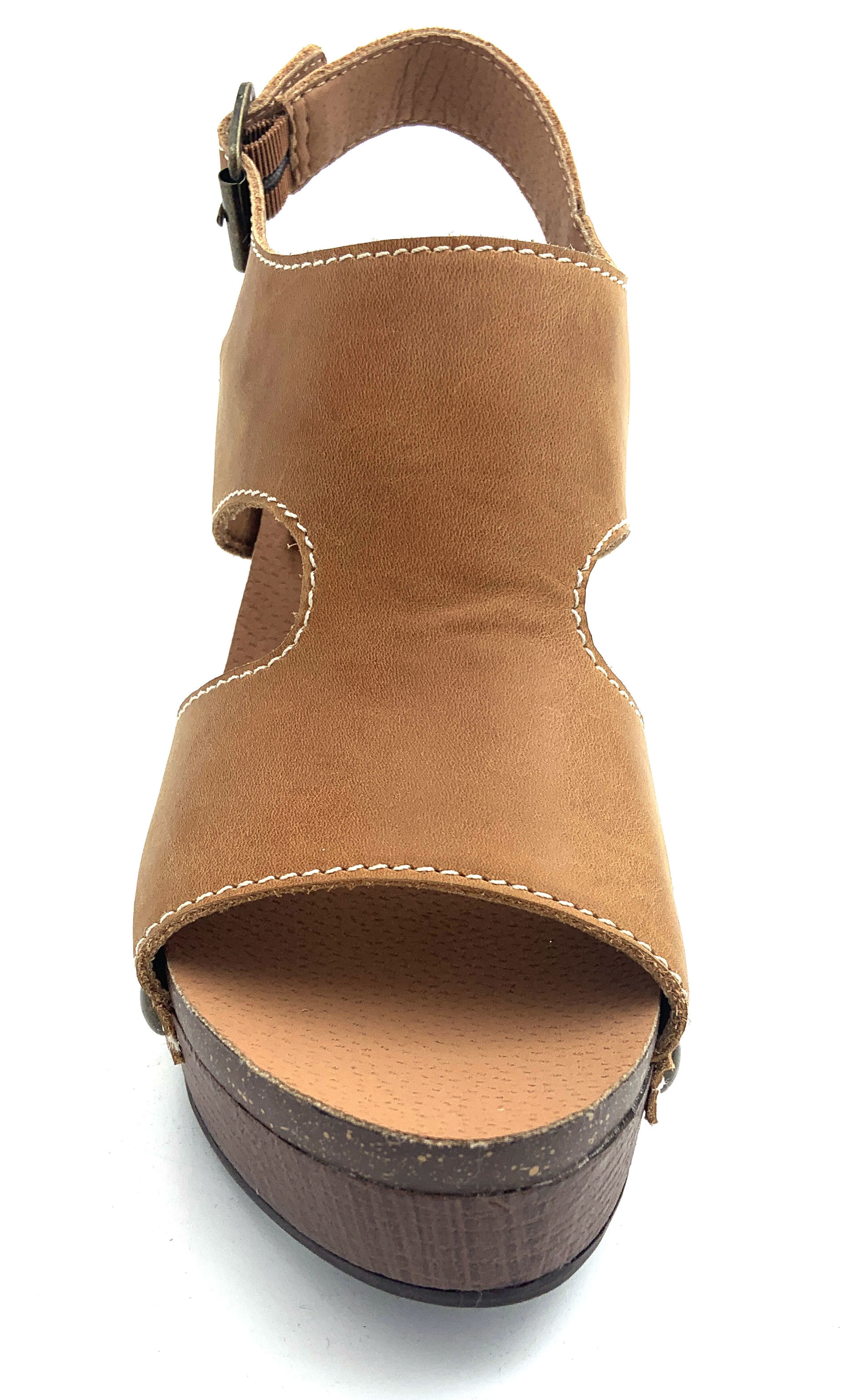 Functional High Heel Chunky Sandals With Buckle Strappy Closure Type