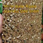 Rippled Water Wave Bright Finish Corrugated Decoration Dimple Stamped Metal