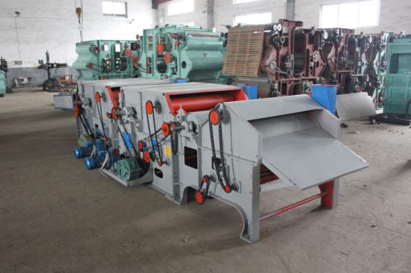 Three cylinders fabric waste clothes opening machine