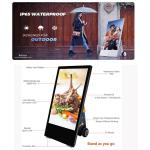 Outdoor Movable Digital Display Totem Advertising Signage Waterproof IP65 Super