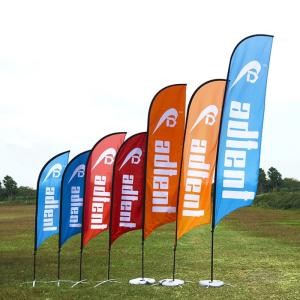 Wholesale 4m Teardrop Advertising Flags Aluminium Fiberglass Digital Printing from china suppliers
