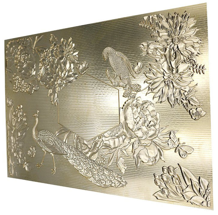 Copper Brass Hot Foil Stamping Plates With High Precise Engraving Depth