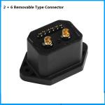Detachable Energy Storage Connector 2 Plus 6 Core 220V Copper Material