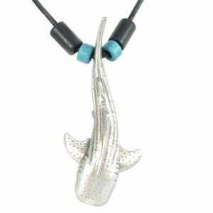 Wholesale Whale Shark Sea Life Pewter Pendant Necklace Sea Life Jewelry for Ocean Lovers from china suppliers