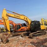 Backhoe 225 Korean Used Hyundai Excavators Height 12500mm Used Small Excavator