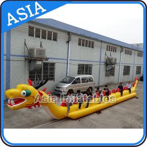 Wholesale Yellow Dragon Banana Shaped Inflatable Boats 12 Person Water Sport Games For Adult from china suppliers