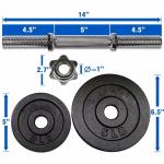 Black Painted Fitness Weight Plates Powder Coated Finish Free Weight Type