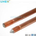 0.7mm-0.8mm Copper-Clad Ground Rods Solid Flexible Conductor Type for Customized