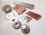 10Ga Metal Flanged CD Stud Welding Pins , Copper Plated Weld Pins For Marine