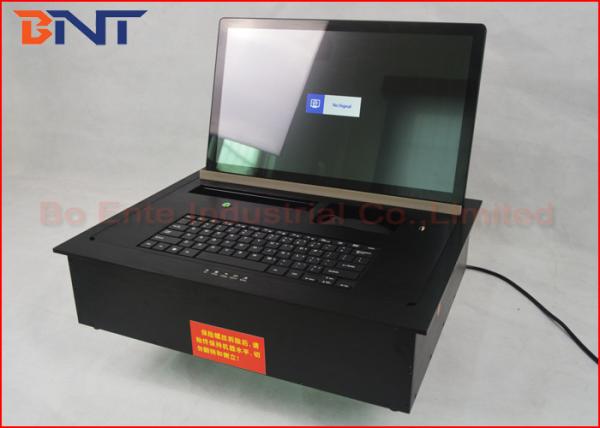Conference Tabletop Motorized Flip Up Lcd Monitor Meeting Lifting Device With
