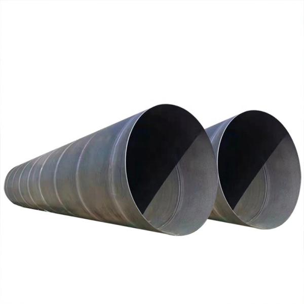 Punching Service A53 Spiral Welded Black Mild Carbon Steel Tube Round Welded