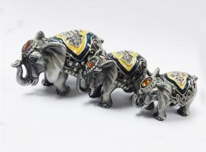 Wholesale colourful elephant jewelry box elephant trinket elephant figure from china suppliers