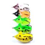 5 Colors 5.40CM/11.60g Soft Frog Lure Mullet Snakehead Fish Bait Fishing Lure